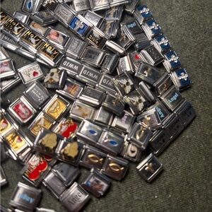 Assorted Italian Charm Links 20 piece mystery bundle religious